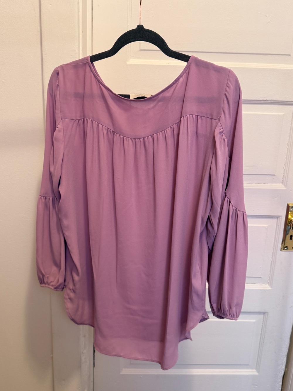 LOFT Lavender Long-Sleeve Peasant Top - Women Tops - Picture 5 of 5